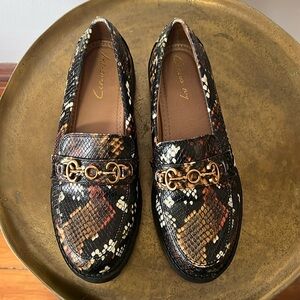 Circus by Sam Edelman size 7.5 faux snakeskin loafer